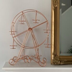 Cupcake holder rose gold tea party home decor candle holder Ferris‎ Wheel
